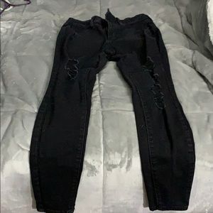 High wasted black jeans
